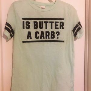 Pink NWOT baby blue shirt